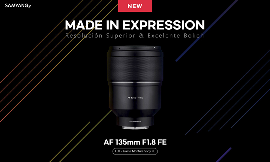 SAMYANG anuncia el nuevo objetivo Full Frame AF 135mm F1.8